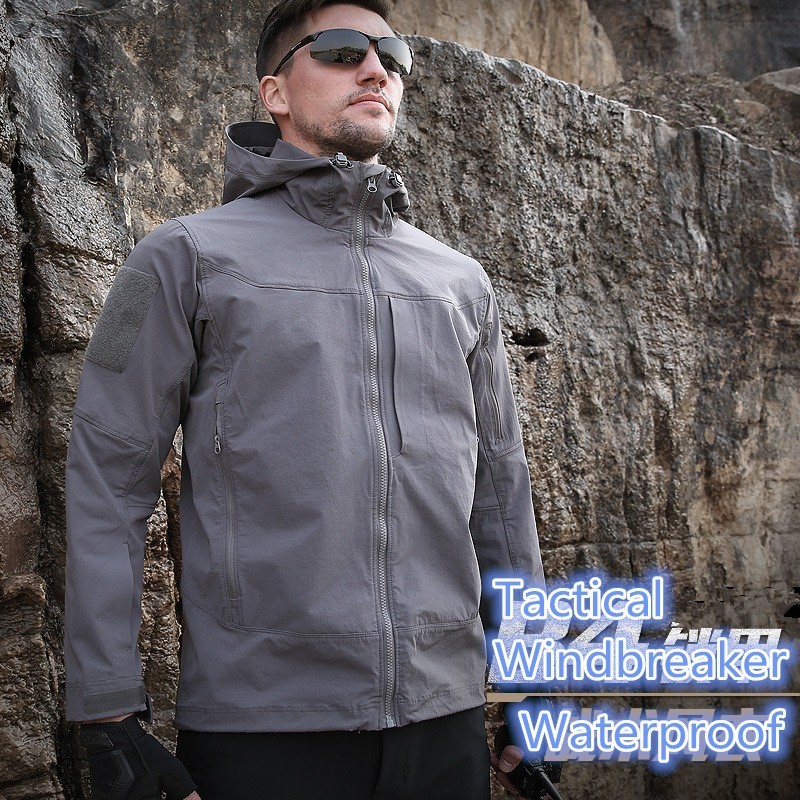 Windbreak Shell Jacket - Outdoor Waterproof Warm Soft Shell Hooded