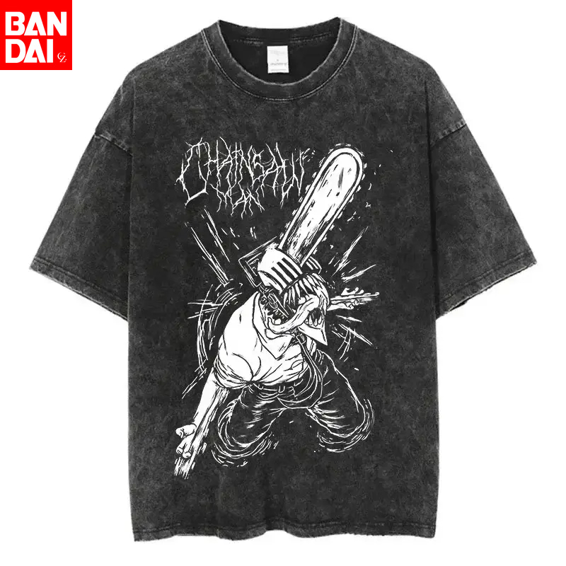 Street Fashion Magazine - Chainsaw Man Denji White Metal Graphic