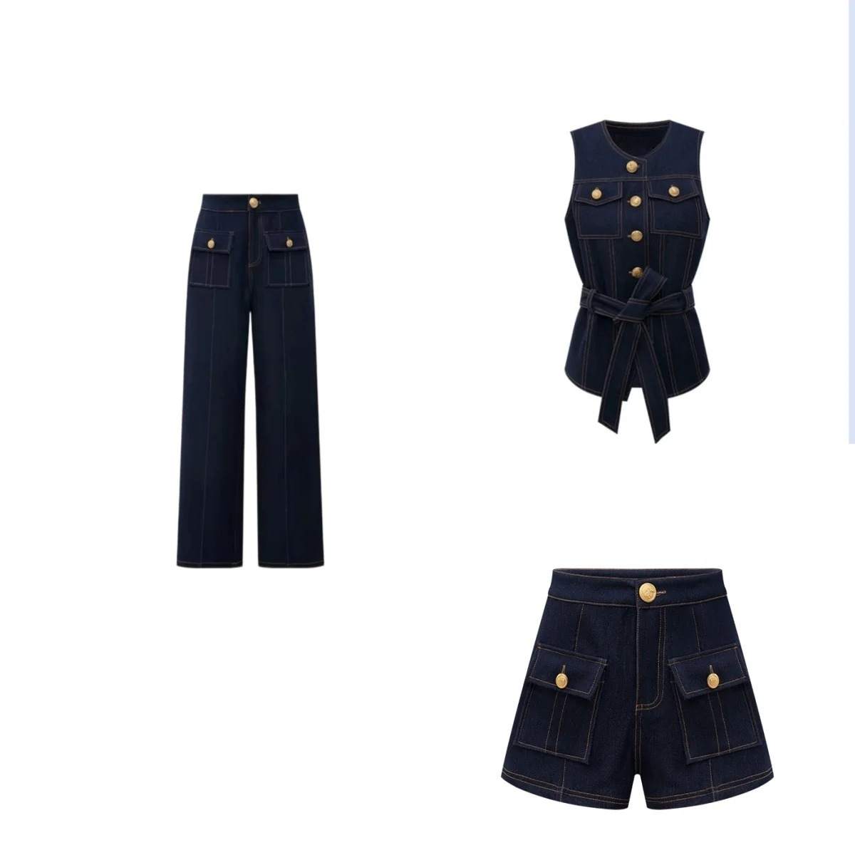 Street Fashion Trends 2026 - Y2K 2026 new button retro jeans