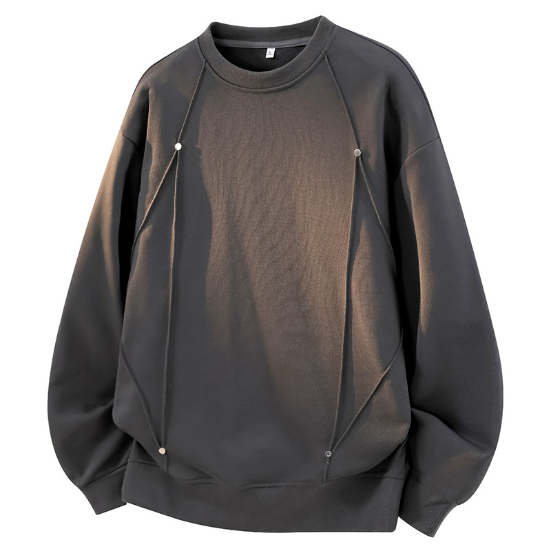 Men Oversized Crew Neck Sweats - Oversized Crewneck Fleece review and price