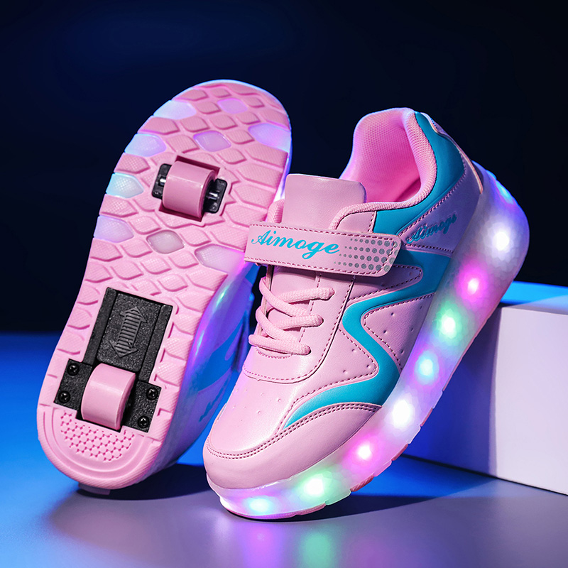 Fashion Luminous Roller Skates - Street Fashion Boy review and price