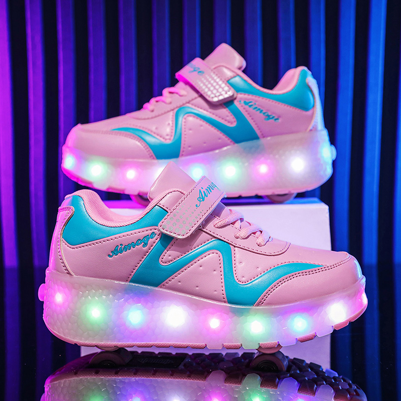 Fashion Luminous Roller Skates - Street Fashion Boy review and price