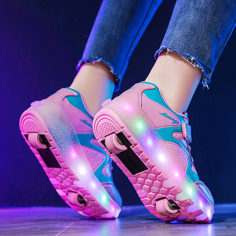 Fashion Luminous Roller Skates - Street Fashion Boy review and price