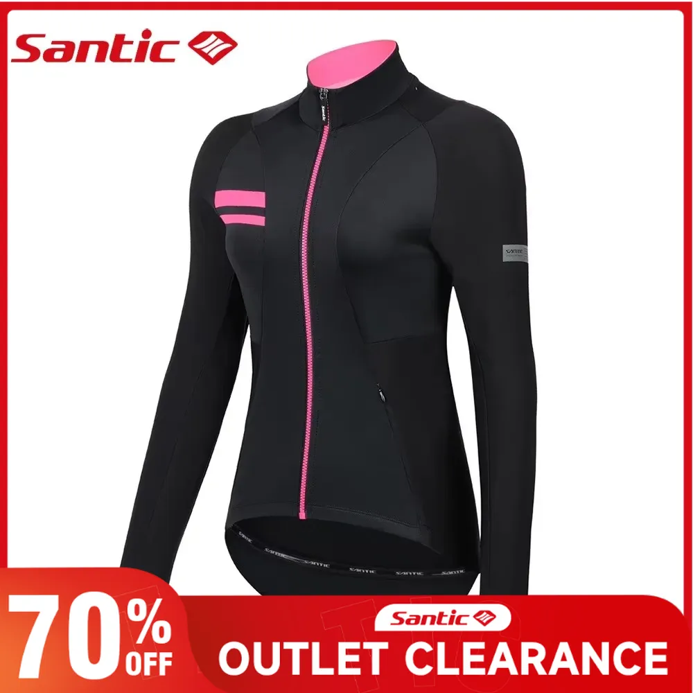 Santic Womens Fleece Bike Coat - Windbreak Shell Jacket review and price