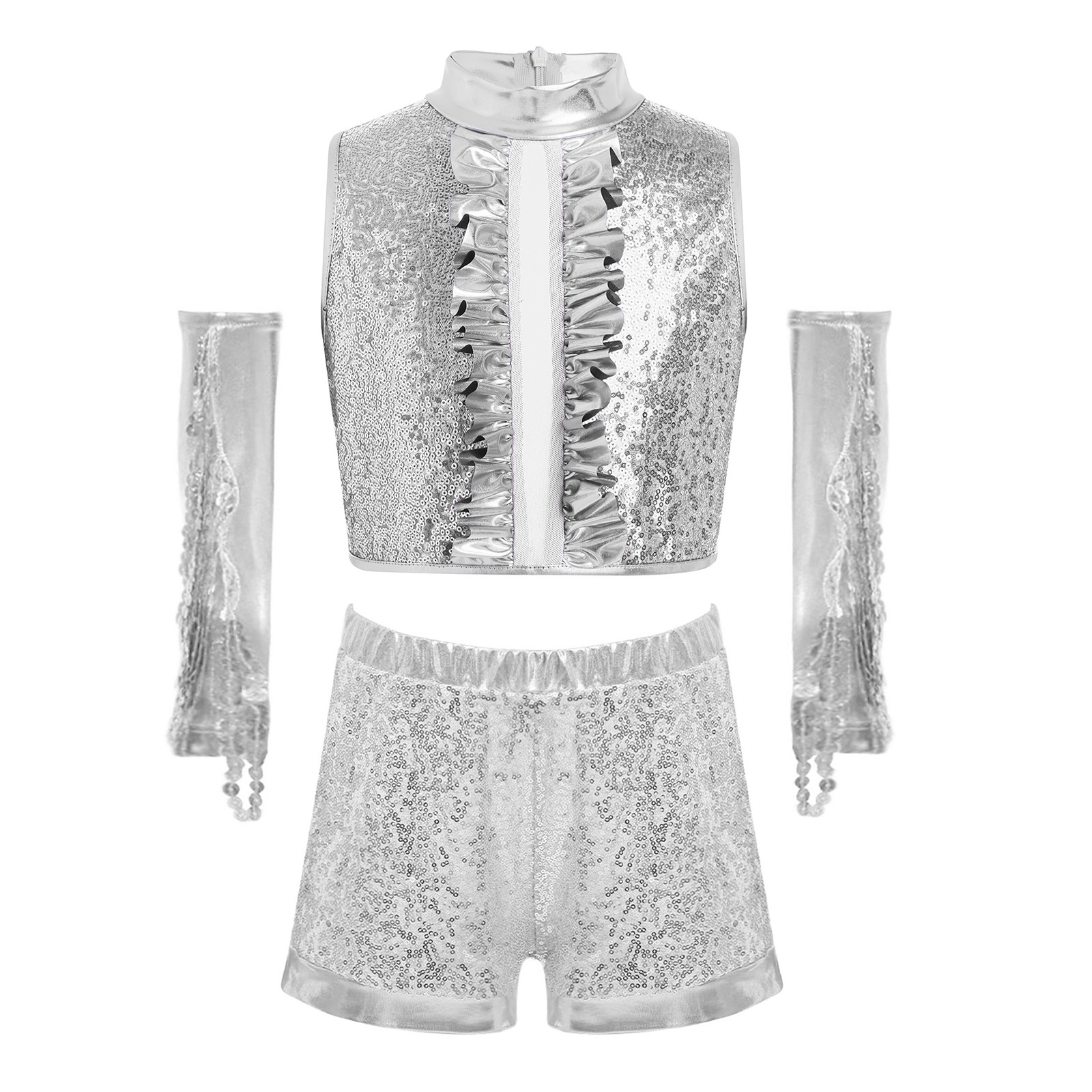 Kids Sparkling Metallic Sequin - Street Fashion Vest review and price