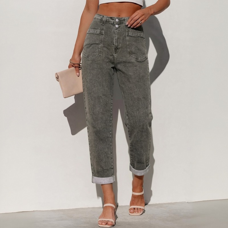 Women Plus Size American High  - Street Fashion Jeans Women review and price