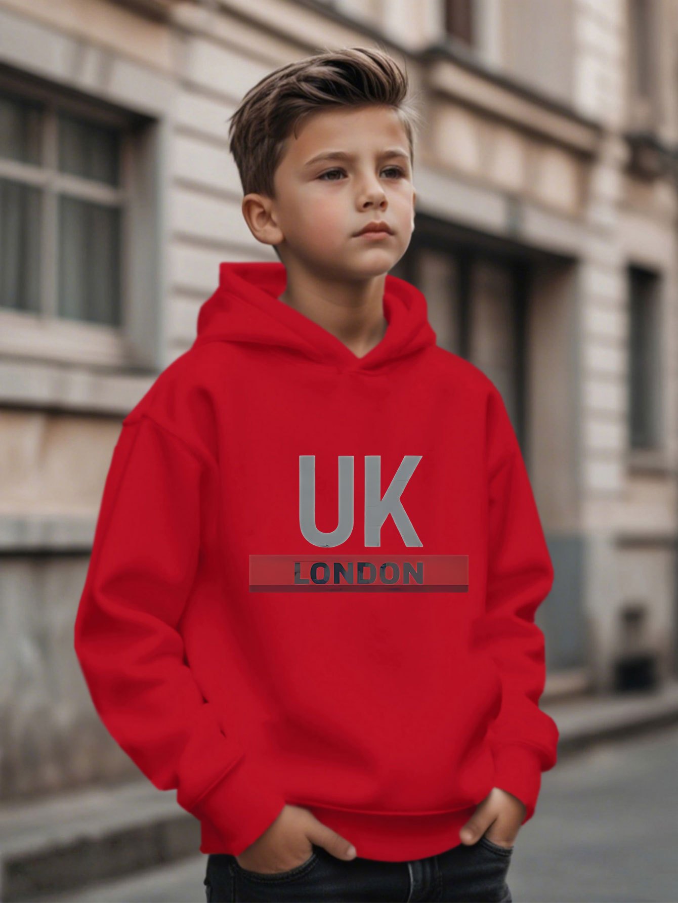 UK London Printed Hoodie Boys' - Street Fashion London review and price