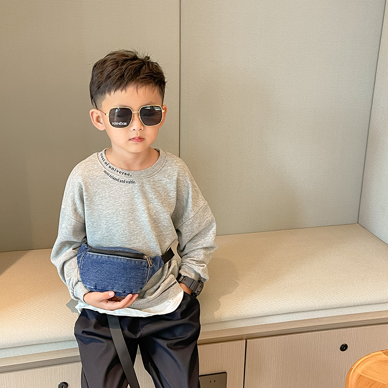 Fashion Denim Children's Waist - Street Fashion Boy review and price