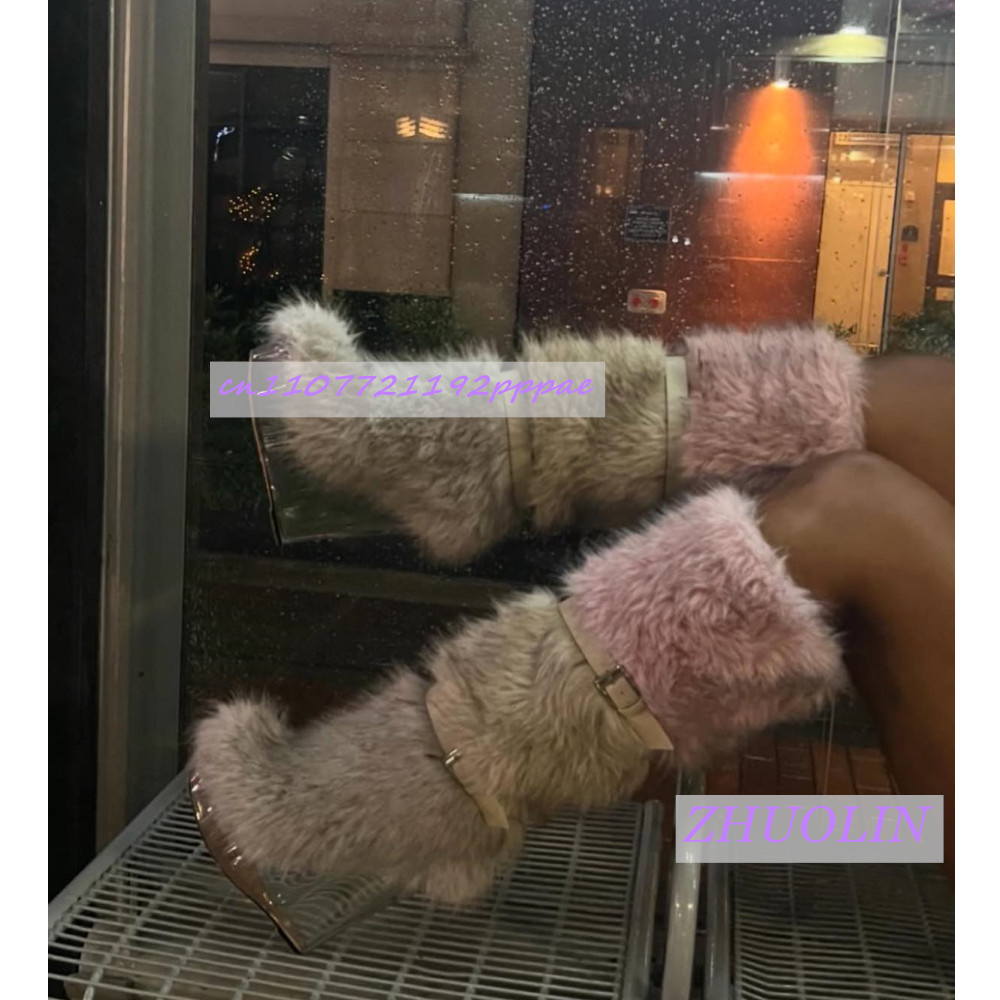 Winter Gradient Furry Transpar - Street Fashion Trends review and price