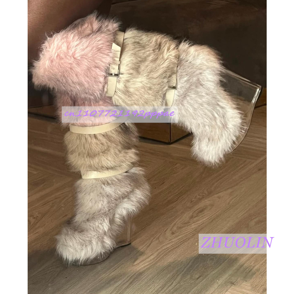 Winter Gradient Furry Transpar - Street Fashion Trends review and price