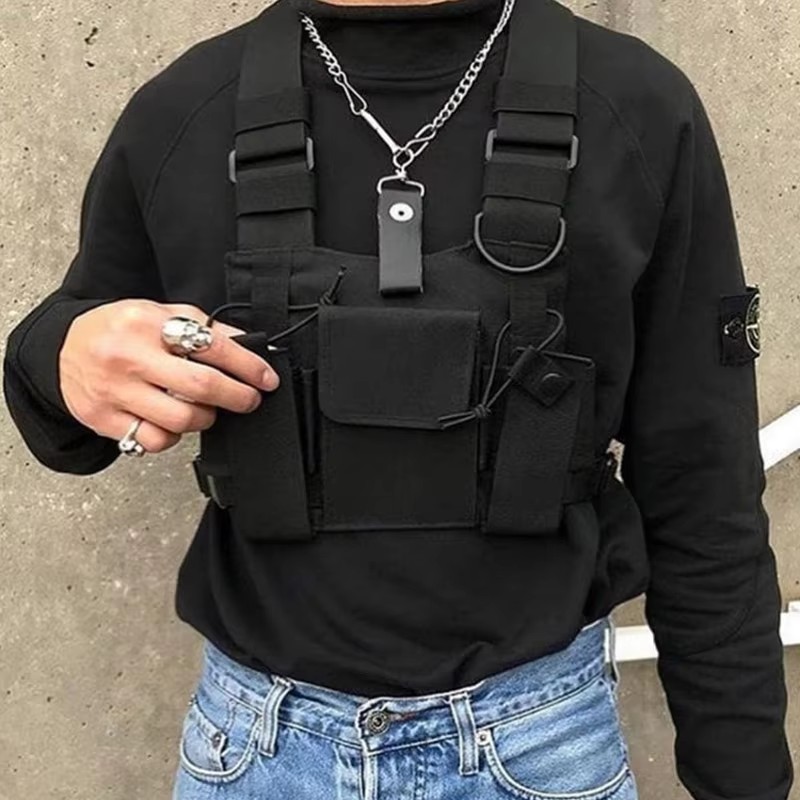 Functional Tactical Chest Bag  - Street Fashion Vest review and price