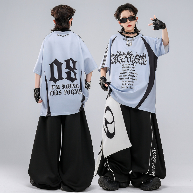 Hip Hop K-pop Red T Shirt Bagg - Street Fashion Boy review and price
