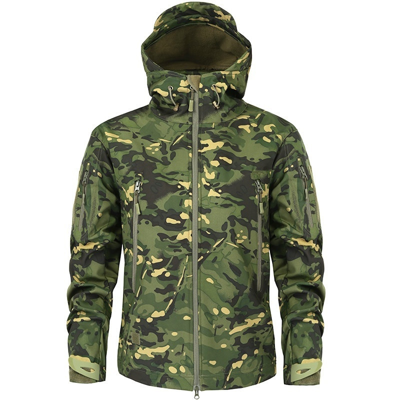 Hiking Jackets Men Camouflage  - Windbreak Shell Jacket review and price