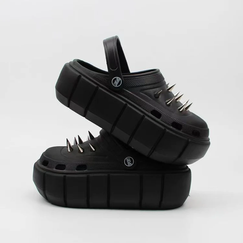 Y2K style Rivet Hole Shoes Wom - Street Fashion Trends review and price