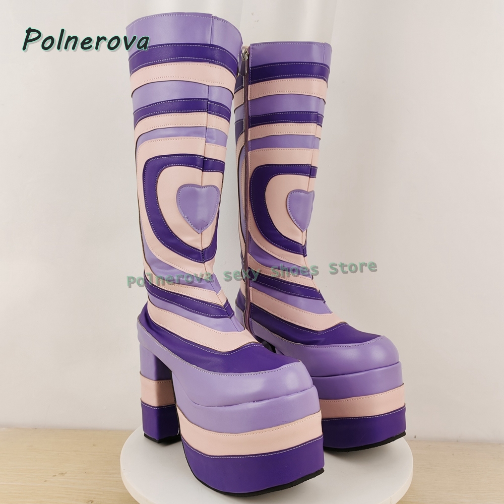 Heart Print Platform Fashion B - Street Fashion Trends review and price