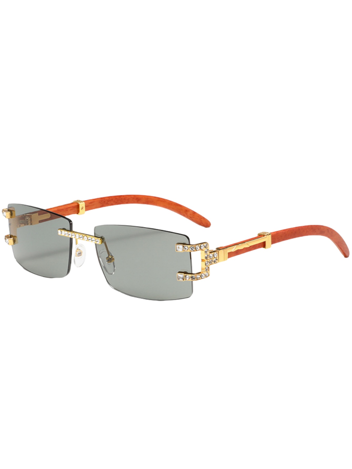 Wood leg retro fashion sunglas - Street Fashion Trends review and price