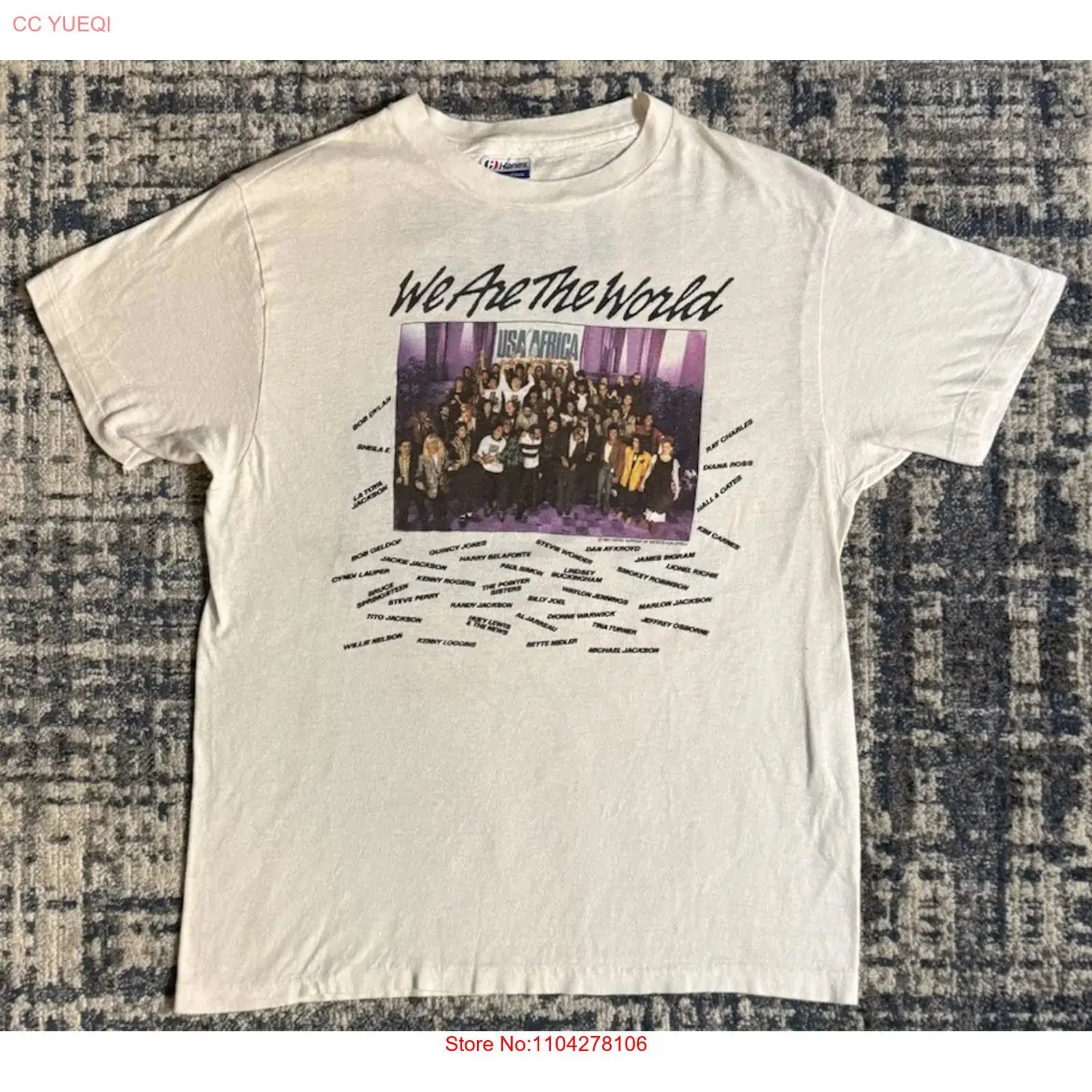 Vintage 1985 We Are The World  - Street Fashion Magazine review and price