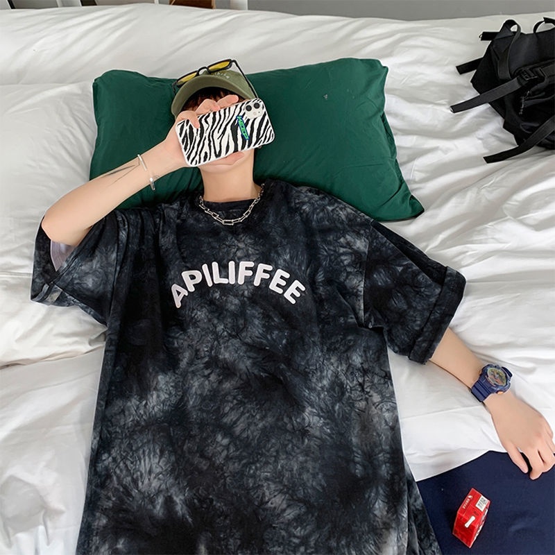 Black Tie Dye Short Sleeve T-S - Street Fashion Hong Kong review and price