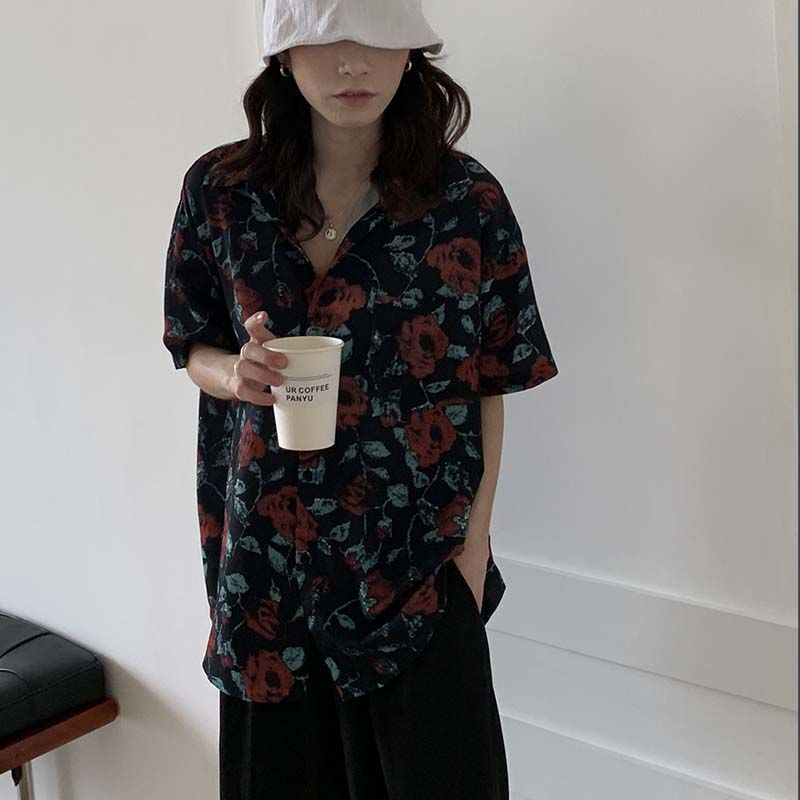Shirts Women Retro Fashion Sum - Street Fashion Hong Kong review and price