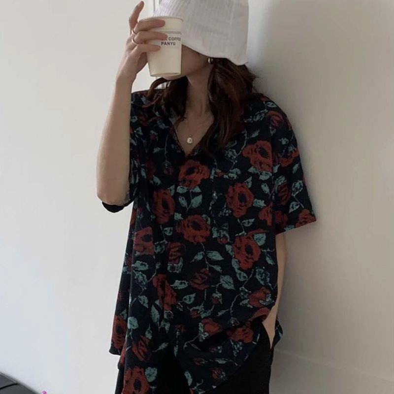 Shirts Women Retro Fashion Sum - Street Fashion Hong Kong review and price