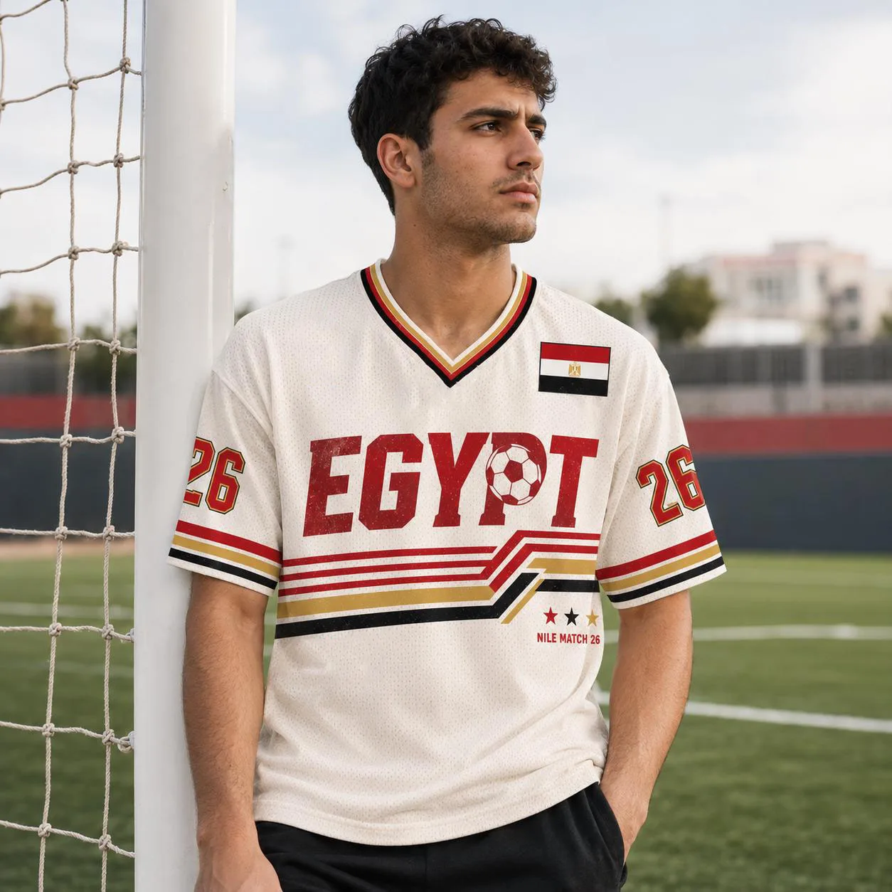 2026 Egypt jersey retro V-neck - Street Fashion Egypt review and price